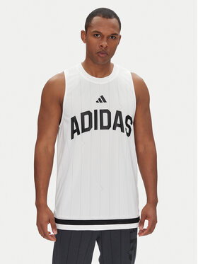 adidas adidas Majica brez rokavov Seasonal Essentials US Sport JD8088 Bela Regular Fit