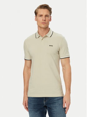 BOSS BOSS Polo Paul 50506193 Beige claro Slim Fit
