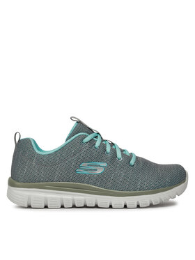 Skechers Sneakersy Skechers Twisted Fortune 12614/GYMN Sivá