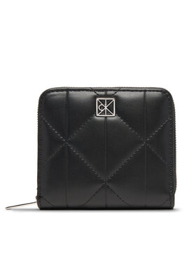 Calvin Klein Peňaženka Calvin Klein Quilted Square Zip Around LV04F1121G Čierna