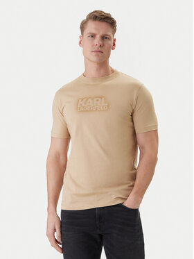 KARL LAGERFELD KARL LAGERFELD Camiseta 755060 562242 Beis Regular Fit