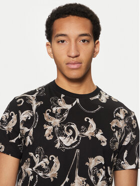 Versace Jeans Couture Versace Jeans Couture Футболка 78GAH6S0 Чорний Slim Fit
