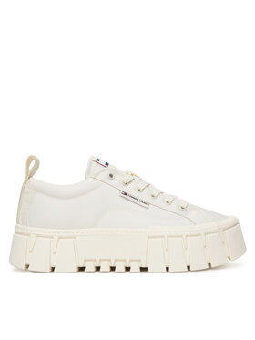 Tommy Jeans Sneakers Tommy Jeans Tjw Flatform Chunky Sneaker EN0EN03036 Écru