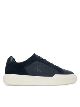 Calvin Klein Sneakersy Calvin Klein Chunky Cupsole Laceup Cv Mix HM0HM02238 Tmavomodrá