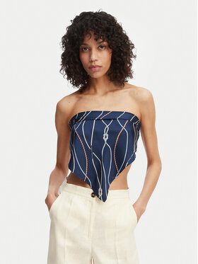Tommy Hilfiger Eșarfă Tommy Hilfiger Nautical AW0AW18764 Bleumarin