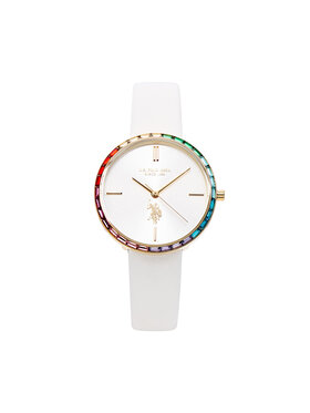 U.S. Polo Assn. Pulkstenis U.S. Polo Assn. Rainbow USP8427WH Balts