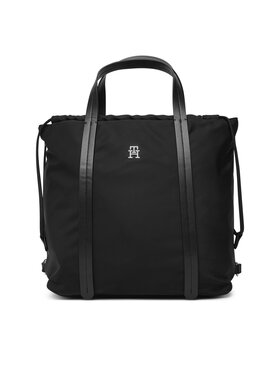 Tommy Hilfiger Σακίδιο Tommy Hilfiger Th Soft Nylon Tote/Backpack AW0AW19029 Μαύρο