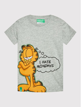 United Colors Of Benetton United Colors Of Benetton Футболка Garfield 3096G103U Сірий Regular Fit