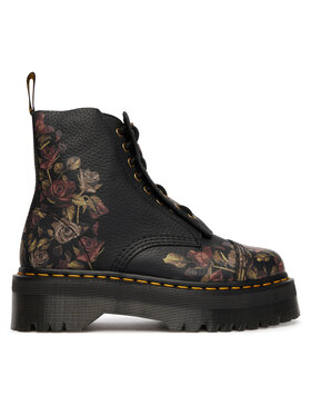 Dr. Martens Bakancs Dr. Martens Sinclair Decayed Roses Tumbled Nappa  DM32050001 Fekete