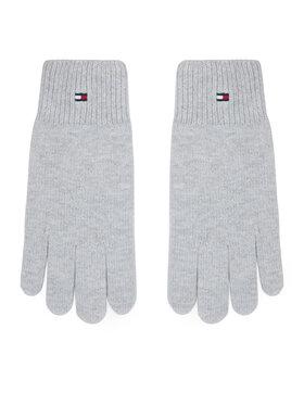 Tommy Hilfiger Ženske rokavice Tommy Hilfiger Flag AW0AW19131 Svetlo siva