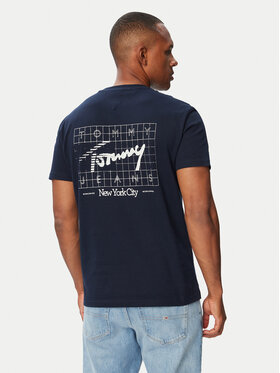 Tommy Jeans Tommy Jeans Camiseta Sign DM0DM23177 Azul marino Regular Fit