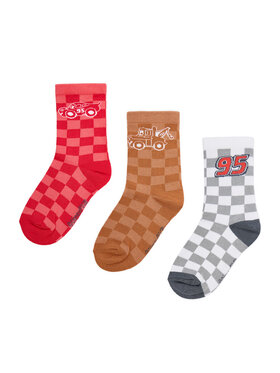 Cars Dlhé ponožky Cars CEO-ACCCS-AW25-300DPC(3-PACK) Červená