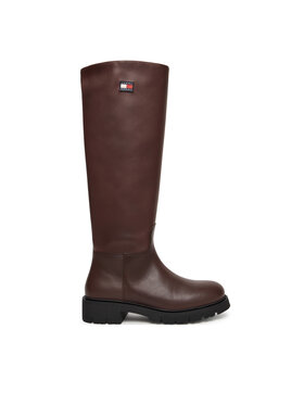 Tommy Jeans Čižmy Tommy Jeans Tjw Stretchy Long Shaft Boot EN0EN02828 Hnedá