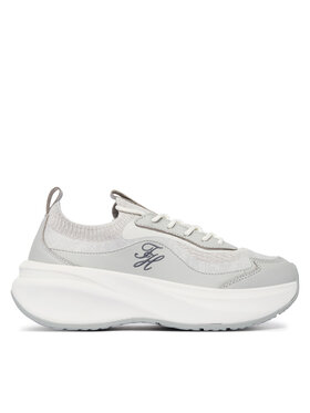 Tommy Hilfiger Sneakersy Tommy Hilfiger TH Wave Runner FW0FW09484 Sivá