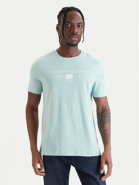 Tommy Hilfiger Tommy Hilfiger Camiseta Brand Love MW0MW42365 Verde Regular Fit