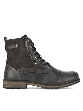 Mustang Šnurovacia obuv Mustang 4157-503 Sivá