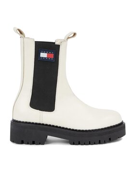 Tommy Jeans Členková obuv s elastickým prvkom Tommy Jeans Tjw Urban Chelsea EN0EN02298 Biela