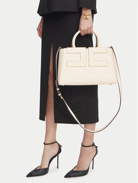 Elisabetta Franchi Дамска чанта Elisabetta Franchi BS-06A-66E2-V440 Кремав
