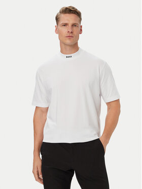 BOSS BOSS T-shirt Tee Collar 50562120 Bijela Relaxed Fit