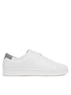 Calvin Klein Snīkeri Calvin Klein Pure Low Laceup Cupsole Hf Lth HM0HM01859 Balts