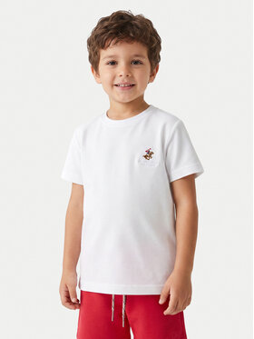 Beverly Hills Polo Club Beverly Hills Polo Club Camiseta P-SS26B-TS0131 Blanco Regular Fit