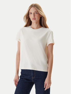 Mustang Mustang Camiseta Monroe 1016755 Écru Relaxed Fit
