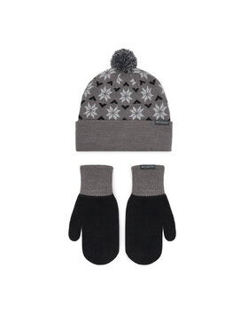 Columbia Zestaw czapka i rękawiczki Columbia Snowflake 2180781 Szary ciemny