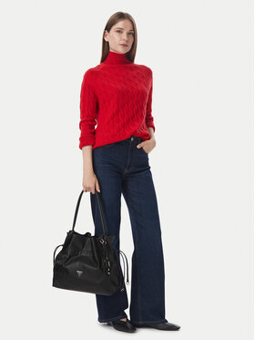 Guess Дамска чанта Guess Karima HWNG22 49230 Черен