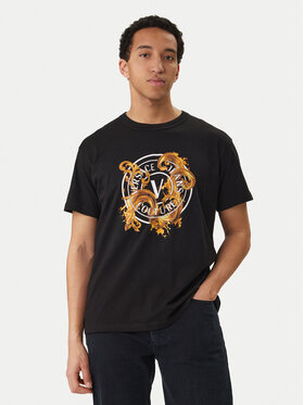 Versace Jeans Couture Versace Jeans Couture Camiseta 80GAHE01 CJ00E Negro Regular Fit