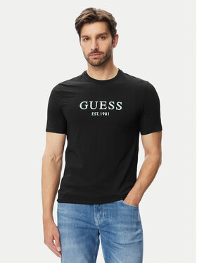 Guess Guess Футболка M4YI38 J1314 Чорний Slim Fit