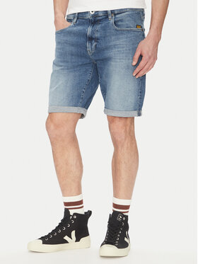 G-STAR G-Star Raw Джинсові шорти 3301 D10481 D634 H096 Голубий Slim Fit