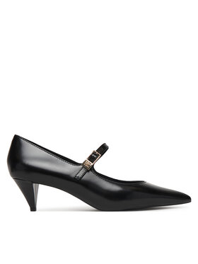 Tommy Hilfiger Pantofi cu toc subțire Tommy Hilfiger Low Pump Abrasivato FW0FW09321 Negru
