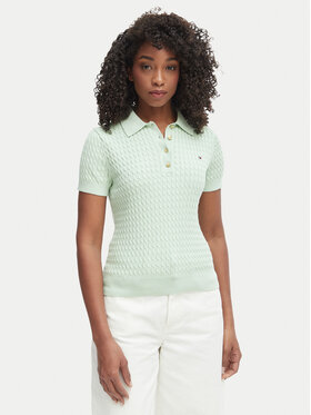 Tommy Hilfiger Tommy Hilfiger Polo WW0WW41474 Πράσινο Regular Fit