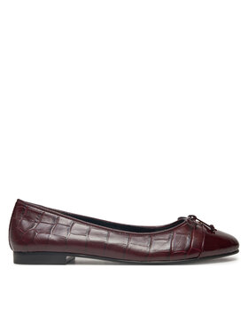 Tory Burch Baleríny Tory Burch Cap Toe Ballet 165365 Bordová