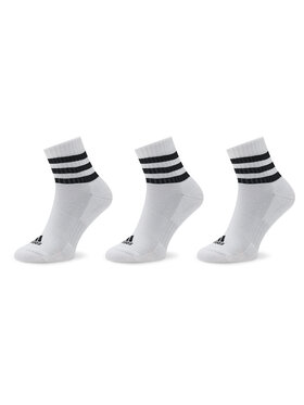 adidas Calzini corti adidas 3-Stripes Cushioned Sportswear Mid-Cut Socks 3 Pairs HT3456 Bianco
