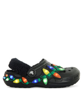Crocs Ciabatte Crocs Classic Lined Holiday Lights Clog 212054 Nero