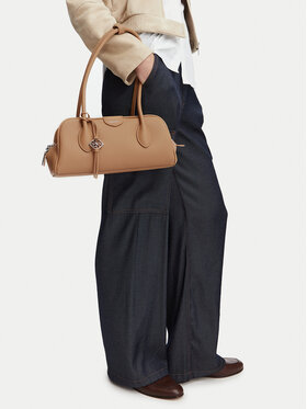 Calvin Klein Дамска чанта Calvin Klein Emblem Trio Pebble Shoulder Bag LV04F3743G Бежов