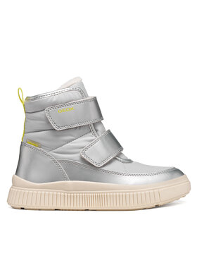 Geox Auliniai batai Geox J Laquinny Girl B Abx J661JB 0NFFU C0598 S Sidabrinė