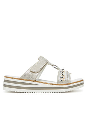 Rieker Nazouváky Rieker V02M6-40 Stříbrná