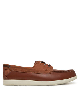 Clarks Mokasíny Clarks Bratton Boat 26181273 Hnedá