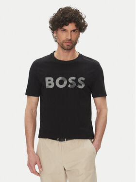 BOSS BOSS Футболка Glamping 50537834 Чорний Regular Fit