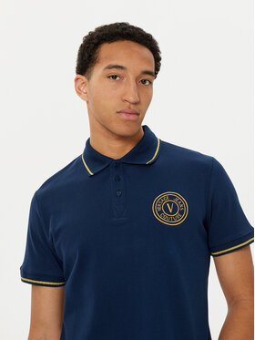Versace Jeans Couture Versace Jeans Couture Polo marškinėliai 78GAGT00 Tamsiai mėlyna Regular Fit