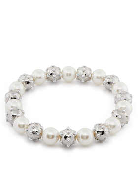 Marc Jacobs Náhrdelník Marc Jacobs Pearl Dot Statement Neklace 2R3JNC001J52 Strieborná