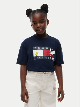 Tommy Hilfiger Tommy Hilfiger Camiseta Peanuts KS0KS00766 Azul marino Regular Fit