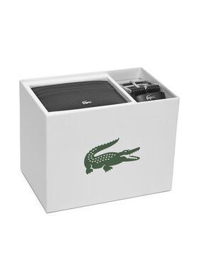 Lacoste Набір чохол на картки і ремінь Lacoste RC4092 Чорний
