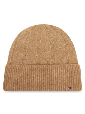 Tommy Hilfiger Kapa Tommy Hilfiger Th Flag Fluffy AW0AW17779 Bež