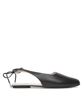 Calvin Klein Μπαλαρίνες Calvin Klein Ballerina Sling Back Lth HW0HW02655 Μαύρο