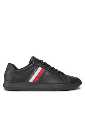 Tommy Hilfiger Snīkeri Tommy Hilfiger Essential Leather Cupsole FM0FM04921 Melns