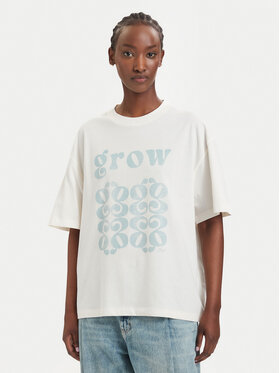 BOSS BOSS Camiseta Eboys 50566831 Crema Relaxed Fit