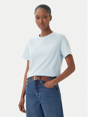 Tommy Hilfiger Tommy Hilfiger Camiseta WW0WW40276 Azul claro Regular Fit